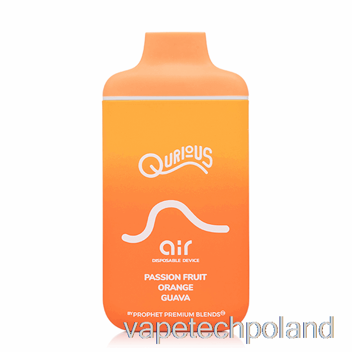 Vape Pod Qurious Air 6000 Jednorazowego Użytku Z Marakują I Pomarańczową Gujawą